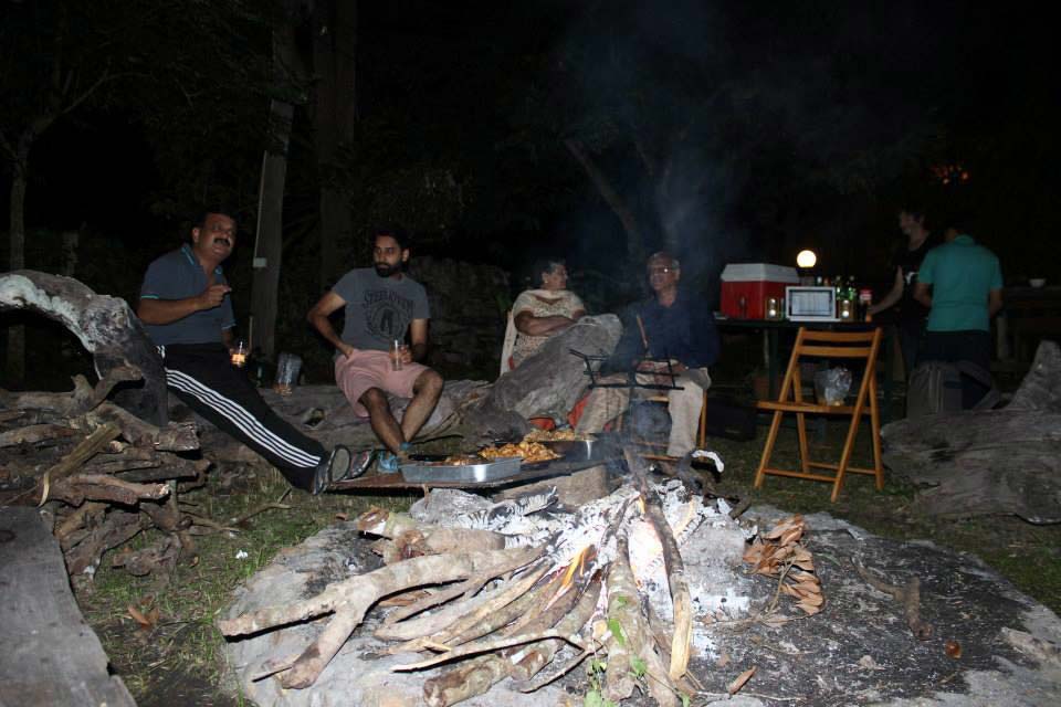 Enjoying Camp Fire